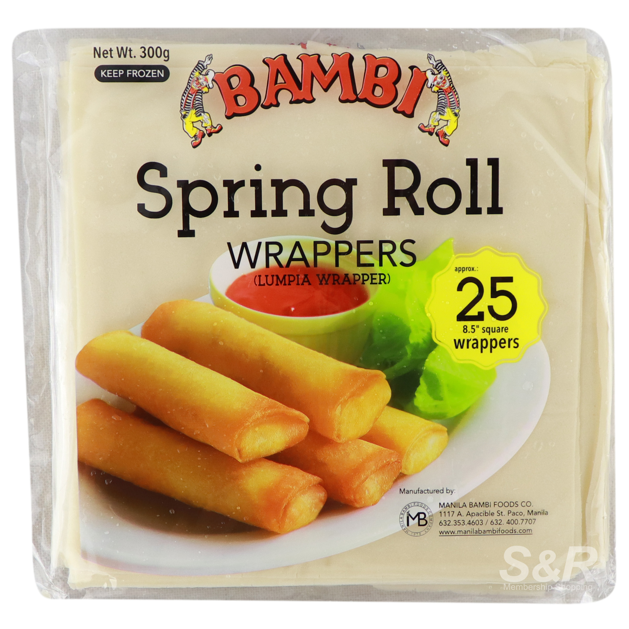 Bambi Spring Roll Wrappers 300g